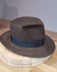 LEIFUR Lucky FEDORA | 100X BEAVER | SABLE BROWN | US 7 1/4, EU 58