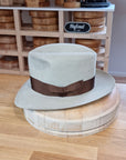 LEIFUR Lucky FEDORA | 100X BEAVER | SILVERBELLY COLOR | SIZE 58, US 7 1/4