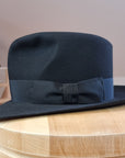 LEIFUR Lucky FEDORA | 50X BEAVER BLEND | BLACK | SIZE 56, US 7