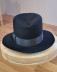 LEIFUR Lucky FEDORA | 50X BEAVER BLEND | BLACK | SIZE 57, US 7 1/8