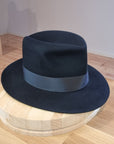 LEIFUR Lucky FEDORA | 50X BEAVER BLEND | BLACK | SIZE 57, US 7 1/8