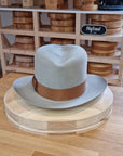 LEIFUR Lucky FEDORA | 50X BEAVER BLEND | DOVE GRAY COLOR | SIZE 61, US 7 5/8