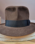 LEIFUR Lucky FEDORA | 50X BEAVER BLEND | SABLE BROWN | SIZE 58, US 7 1/4
