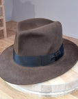 LEIFUR Lucky FEDORA | 50X BEAVER BLEND | SABLE BROWN | SIZE 58, US 7 1/4