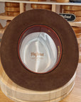 LEIFUR Lucky FEDORA | 50X BEAVER BLEND | SABLE BROWN | SIZE 58, US 7 1/4