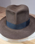 LEIFUR Lucky FEDORA | 50X BEAVER BLEND | SABLE BROWN | SIZE 59, US 7 3/8