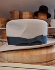 LEIFUR Lucky FEDORA | NUTRIA | PLAYA COLOR | SIZE 58, US 7 1/4 - Hufvud