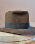 LEIFUR Lucky FEDORA | SABLE BROWN | 100X BEAVER | SIZE 59, US 7 3/8