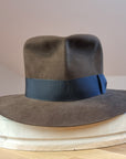 LEIFUR Lucky FEDORA | SABLE BROWN | 100X BEAVER | SIZE 59, US 7 3/8