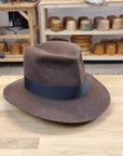 LEIFUR Lucky FEDORA | SABLE BROWN | 30X BEAVER BLEND | SIZE 60, US 7 1/2