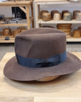 LEIFUR Lucky FEDORA | SABLE BROWN | 30X BEAVER BLEND | SIZE 60, US 7 1/2