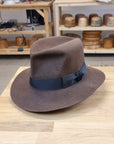 LEIFUR Lucky FEDORA | SABLE BROWN | 30X BEAVER BLEND | SIZE 60, US 7 1/2