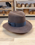 LEIFUR Lucky FEDORA | SABLE BROWN | 30X BEAVER BLEND | SIZE 60, US 7 1/2