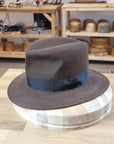 LEIFUR Lucky FEDORA | SABLE BROWN | 50X BEAVER BLEND | SIZE 58, US 7 1/4