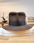 LEIFUR Lucky FEDORA | SABLE BROWN | 50X BEAVER BLEND | SIZE 58, US 7 1/4