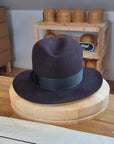LEIFUR Raven Crown FEDORA | BEAVER FIFTY | OXBLOOD COLOR | MULTIPLE SIZE AVAILABLE - Hufvud