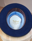 PLAYBOY FEDORA | 30X BEAVER BLEND | ROYAL BLUE COLOR | SIZE 58, US 7 1/4
