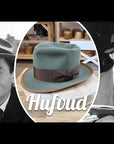 WHIPPET FEDORA | DELUXE RABBIT & HARE BLEND | SAGE GREEN | SIZE 59, US 7 3/8