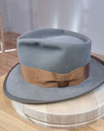 RAGNAR FEDORA | 50X BEAVER BLEND | STONE COLOR | SIZE 60, US 7 1/2