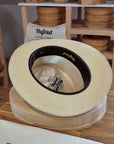 RAGNAR FEDORA | HAND WOVEN ECUADORIAN STRAW | NATURAL COLOR | CUENCA GRADE EIGHT | SIZE 58, US 7 1/4 - Hufvud
