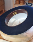LEIFUR Adventure FEDORA | BEAVER HUNDRED | DARK NAVY BLUE COLOR | WESTERN WEIGHT | SIZE 58, US 7 1/4