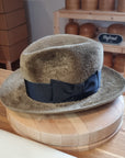 CAGNEY FEDORA | 100% HARE | FAWN COLOR | VELOUR FINISH | SIZE 58, US 7 1/4