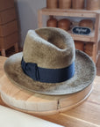 CAGNEY FEDORA | 100% HARE | FAWN COLOR | VELOUR FINISH | SIZE 58, US 7 1/4