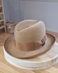 SVEN HOMBURG | 50X BEAVER BLEND | CAMEL COLOR | SIZE 59, US 7 3/8