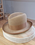 SVEN HOMBURG | 50X BEAVER BLEND | CAMEL COLOR | SIZE 59, US 7 3/8