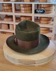 WHIPPET FEDORA | 100X BEAVER | MOSS GREEN COLOR | SIZE 58, US 7 1/4