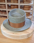 WHIPPET FEDORA | 100X NUTRIA | SAGE COLOR | SIZE 59, US 7 3/8