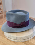 WHIPPET FEDORA | 100X NUTRIA | STEEL COLOR | SIZE 59, US 7 3/8
