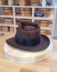 WHIPPET FEDORA | 50X BEAVER | DARK BROWN RUST COLOR | SIZE 58, US 7 1/4