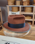 WHIPPET FEDORA | BEAVER FIFTY | COGNAC COLOR | SIZE 61, US 7 5/8 - Hufvud