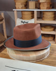 WHIPPET FEDORA | BEAVER FIFTY | COGNAC COLOR | SIZE 61, US 7 5/8 - Hufvud
