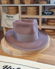 WHIPPET FEDORA | BEAVER FIFTY | DUSTY ROSE COLOR | SIZE 59, US 7 3/8 - Hufvud