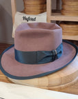 WHIPPET FEDORA | BEAVER FIFTY | DUSTY ROSE COLOR | SIZE 61, US 7 5/8 - Hufvud