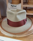 WHIPPET FEDORA | BEAVER FIFTY | FAWN COLOR | SIZE 60, US 7 1/2 - Hufvud