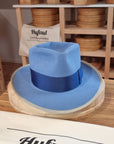 WHIPPET FEDORA | BEAVER FIFTY | MAJESTIC BLUE COLOR | SIZE 58, US 7 1/4 - Hufvud