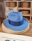 WHIPPET FEDORA | BEAVER FIFTY | MAJESTIC BLUE COLOR | SIZE 58, US 7 1/4 - Hufvud
