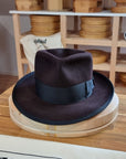 WHIPPET FEDORA | BEAVER FIFTY | OXBLOOD COLOR | SIZE 60, US 7 1/2 - Hufvud