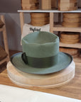 WHIPPET FEDORA | BEAVER FIFTY | SAGE GREEN COLOR | SIZE 60, US 7 1/2 - Hufvud