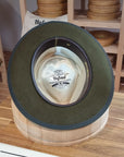 WHIPPET FEDORA | BEAVER HUNDRED | MOSS GREEN | SIZE 58, US 7 1/4 - Hufvud