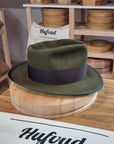 WHIPPET FEDORA | BEAVER HUNDRED | MOSS GREEN | SIZE 58, US 7 1/4 - Hufvud