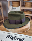 WHIPPET FEDORA | BEAVER HUNDRED | MOSS GREEN | SIZE 58, US 7 1/4 - Hufvud
