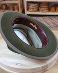 WHIPPET FEDORA | DELUXE RABBIT & HARE BLEND | MOSS GREEN | SIZE 60, US 7 1/2