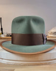WHIPPET FEDORA | DELUXE RABBIT & HARE BLEND | SAGE GREEN | SIZE 59, US 7 3/8