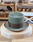 WHIPPET FEDORA | DELUXE RABBIT & HARE BLEND | SAGE GREEN | SIZE 59, US 7 3/8