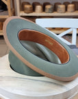 WHIPPET FEDORA | DELUXE RABBIT & HARE BLEND | SAGE GREEN | SIZE 59, US 7 3/8