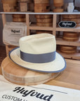WHIPPET FEDORA | HAND WOVEN ECUADORIAN STRAW | NATURAL COLOR | SIZE 58, US 7 1/4